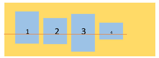 align-items:flex-baseline